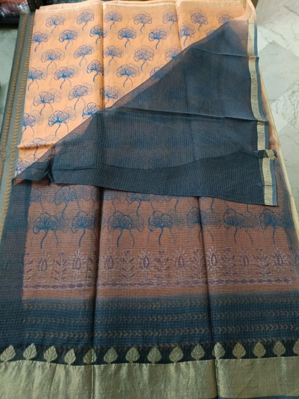 pure cotton kota - orange