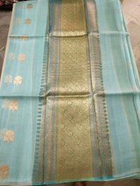 Pure Handloom Organza - glacier
