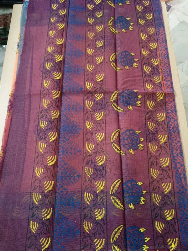 pure cotton kota - Web Orange