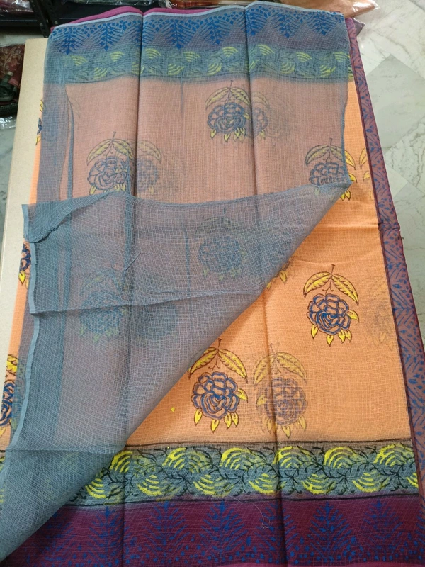 pure cotton kota - Web Orange