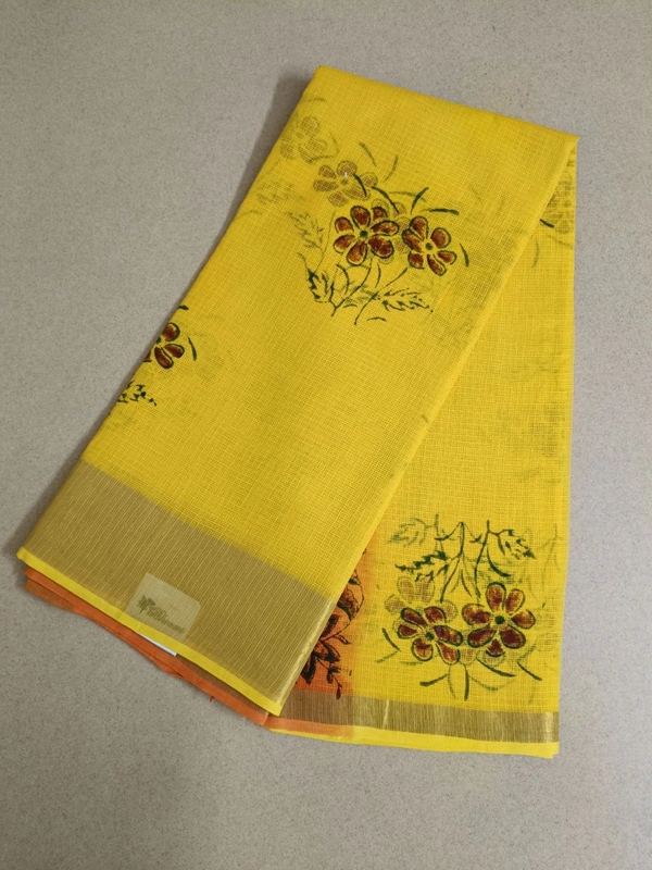 pure cotton kota - Yellow