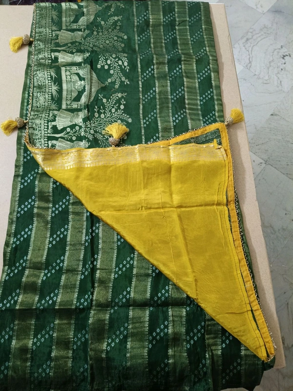 Russian Bandhini - green