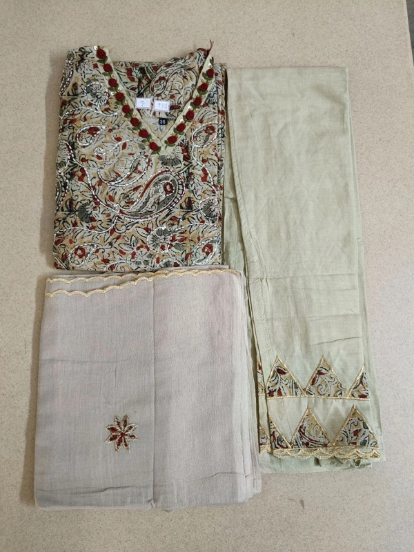 Pure Mul Cotton Suit  - 38, light brown