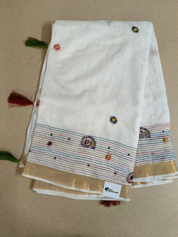 Pure Kerala Cotton - White