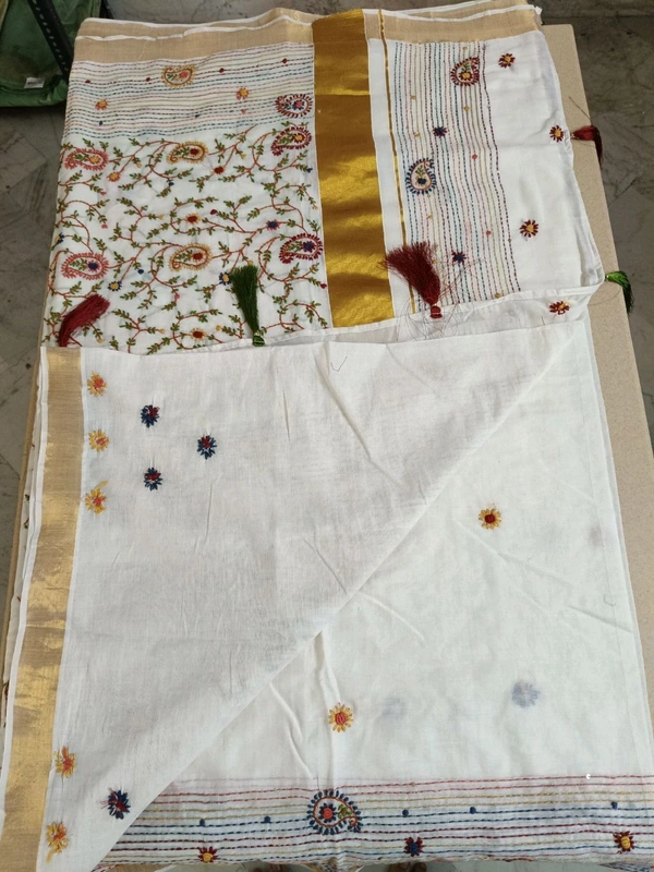 Pure Kerala Cotton - White