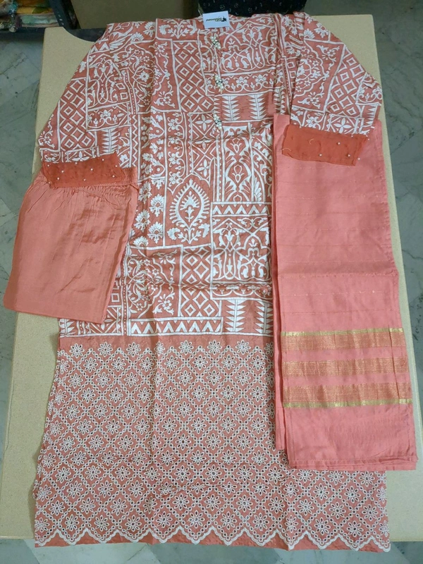 pure musline kurti set - 42