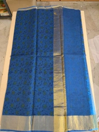 pure cotton kota - sky blue