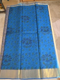 pure cotton kota - sky blue