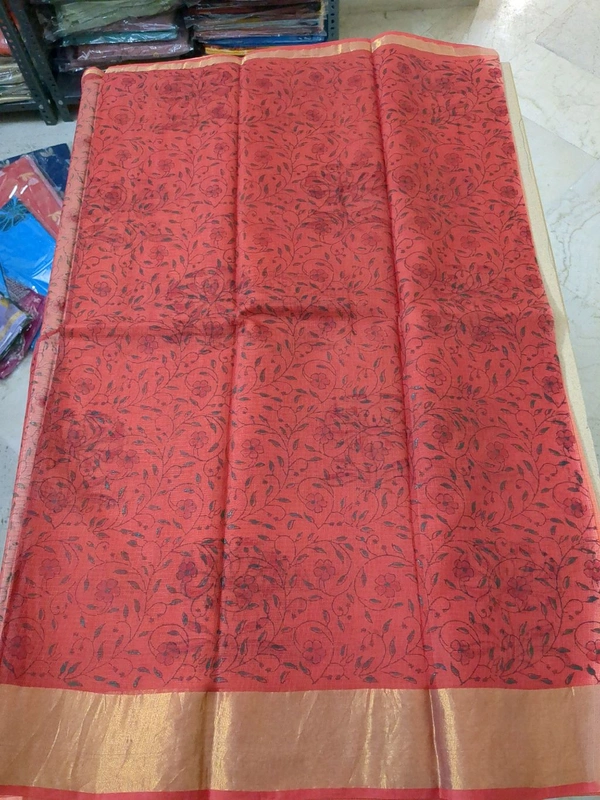 pure cotton kota - orange 2