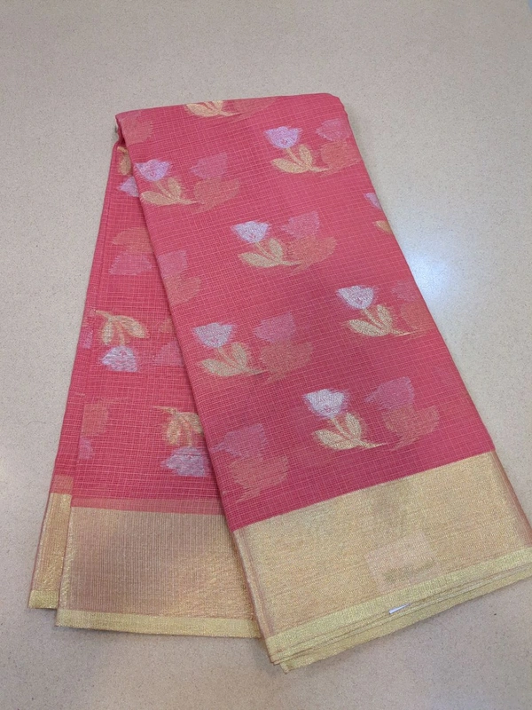 pure cotton kota weaving - Wild Watermelon