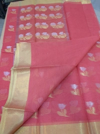 pure cotton kota weaving - Wild Watermelon