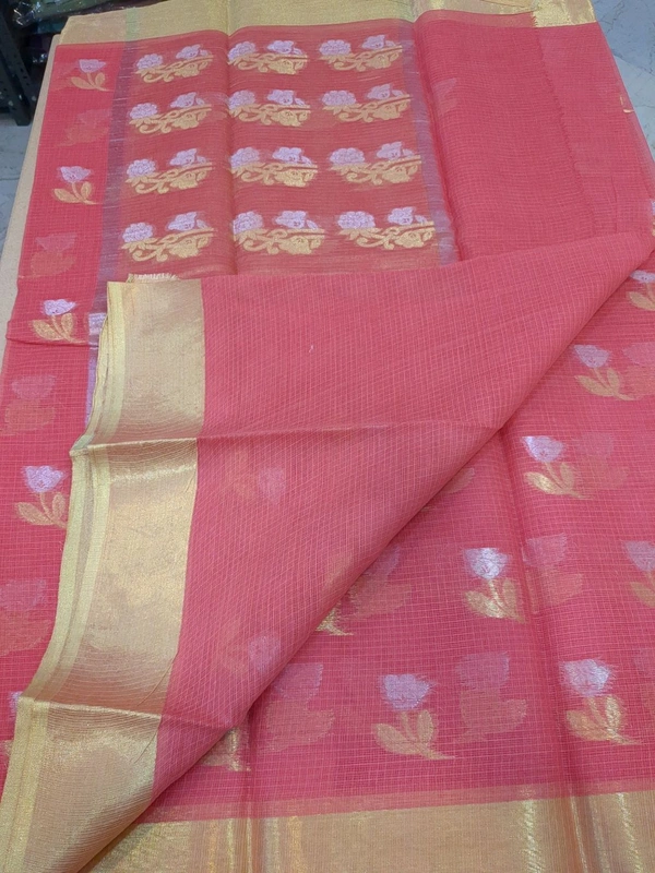 pure cotton kota weaving - Wild Watermelon