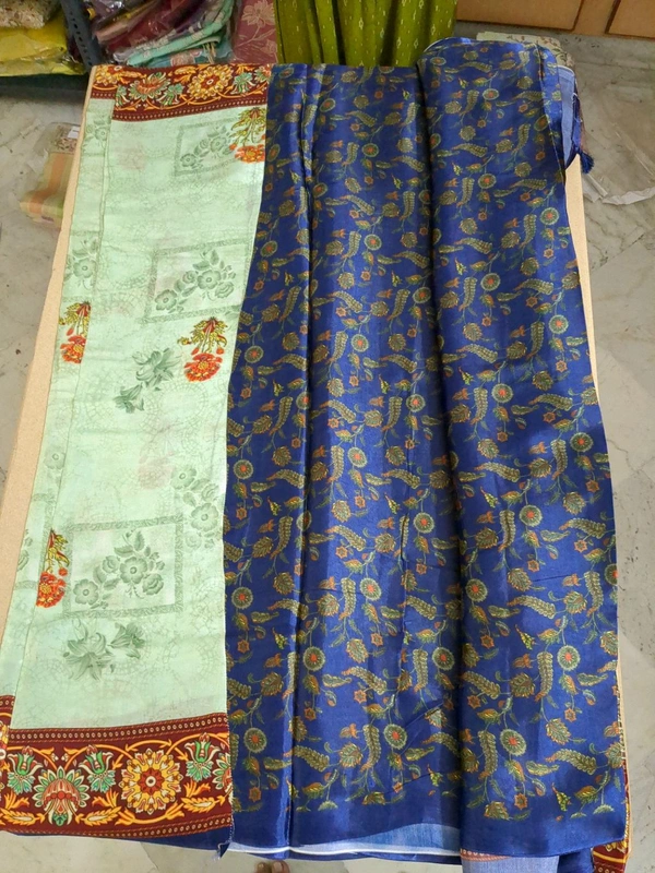 Pure Gajji Silk - mint green