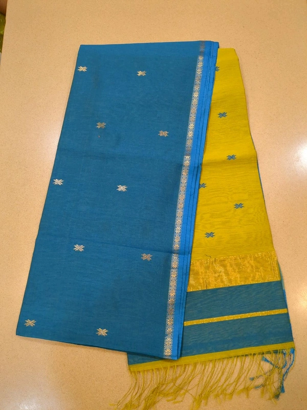 Pure Handoom Maheswari - Blue