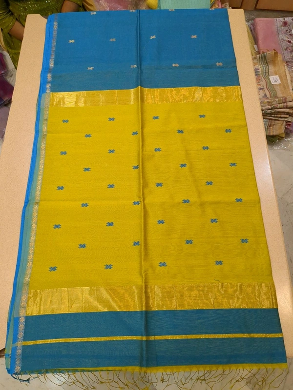 Pure Handoom Maheswari - Blue