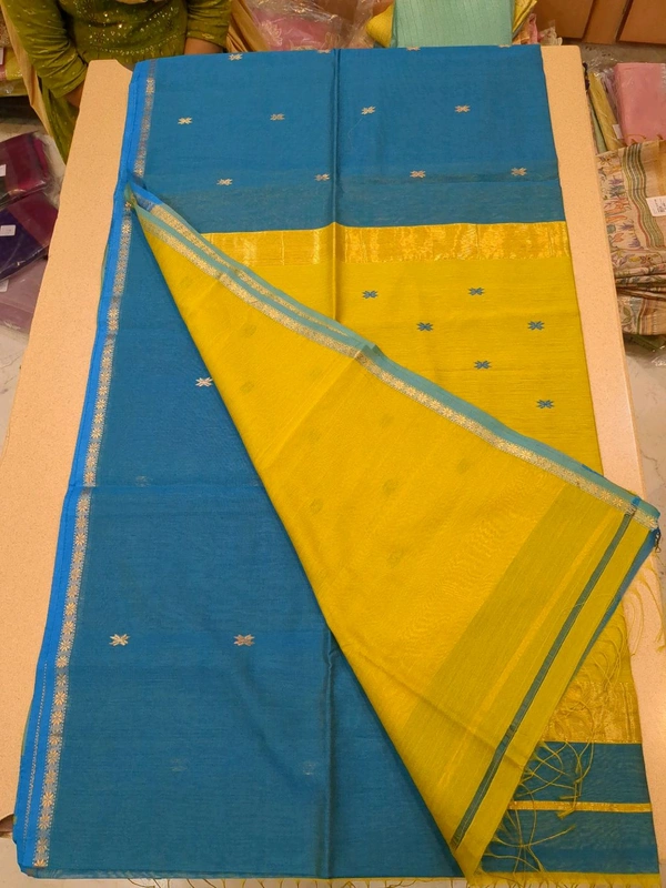 Pure Handoom Maheswari - Blue