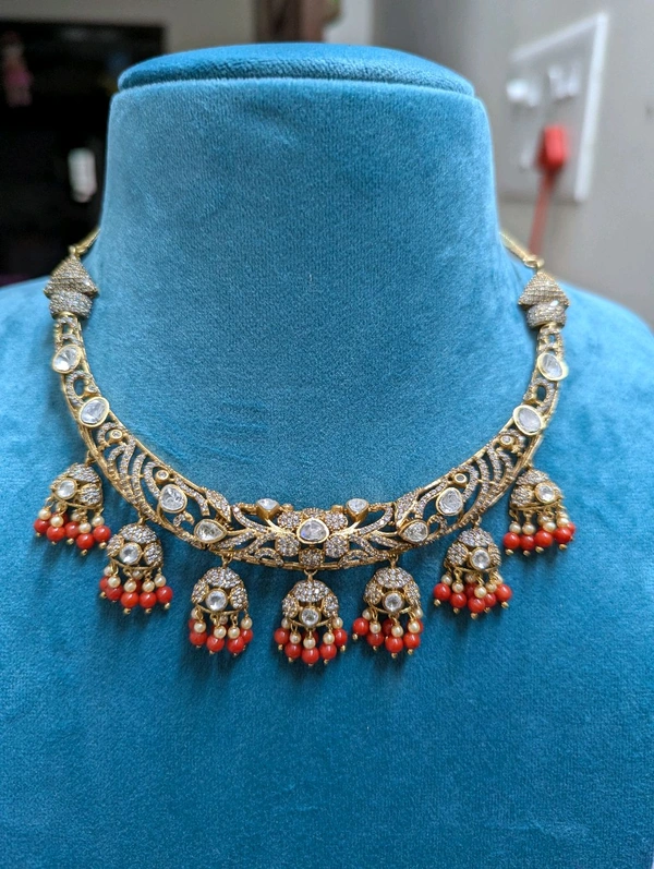 Party Wear Neckset - Red