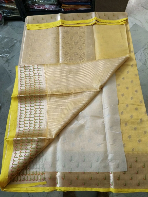 pure silk kota pythani - Yellow