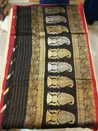 Pure Handloom Raw Mango - Red