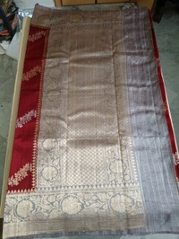 Pure Handloom Raw Silk - Red