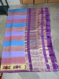Chiniya With Hand Paint - violet