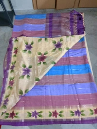 Chiniya With Hand Paint - violet