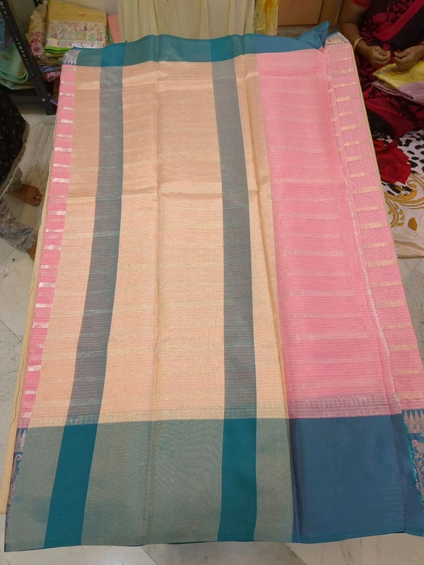 SILK KOTA SAREE - watermelon red