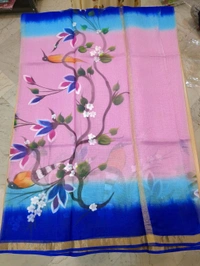 pure silk kota - Blue