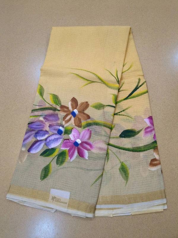 pure cotton kota - Yellow