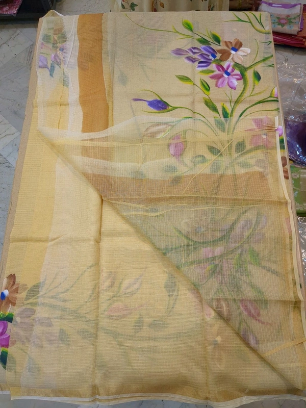 pure cotton kota - Yellow