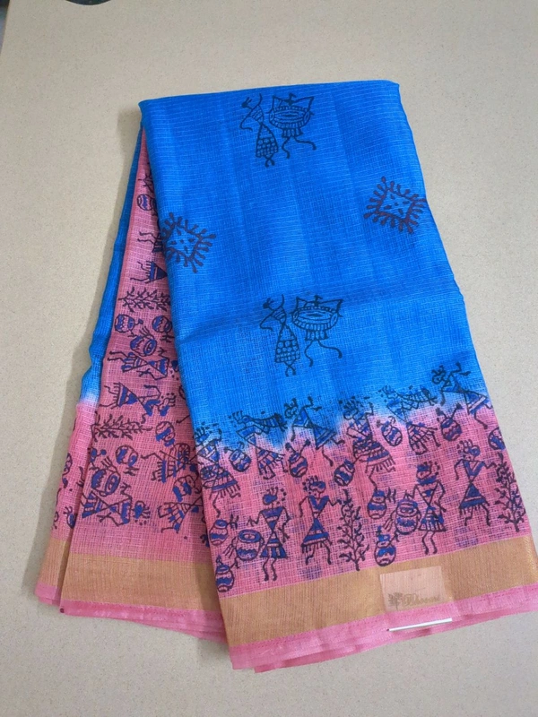 pure cotton kota - sky blue