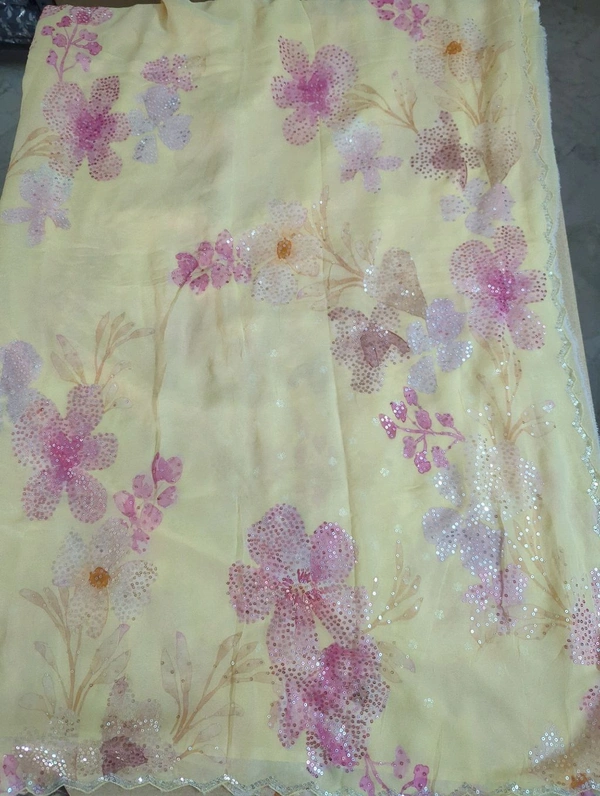 Pure Georgette - Yellow Orange