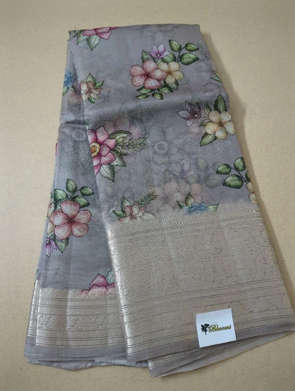 Pure Handloom Organza - Gray