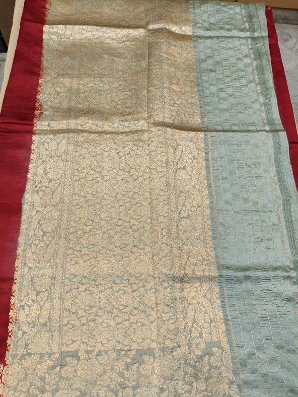 Pure Handloom Raw Silk - Red