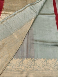Pure Handloom Raw Silk - Red