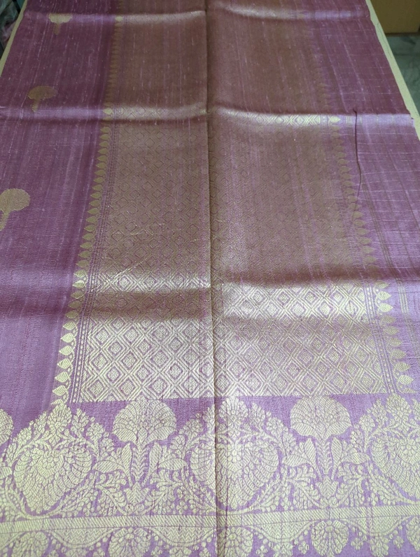 Pure Handloom Raw Silk - pink