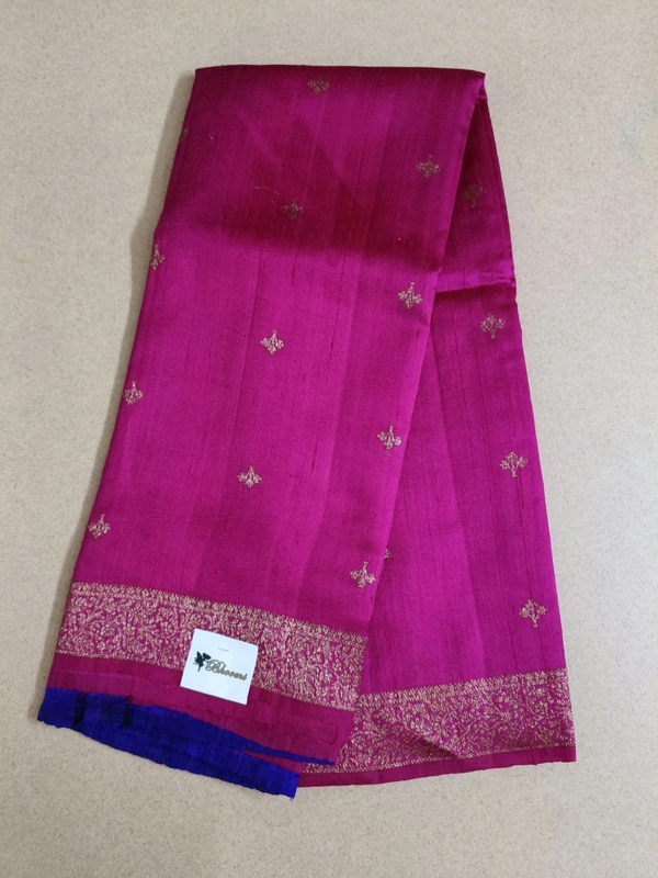 Pure Handloom Raw Silk - pink