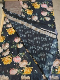 organza digital mushru - Black