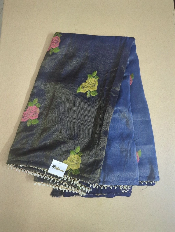 georgette tissue - Blue