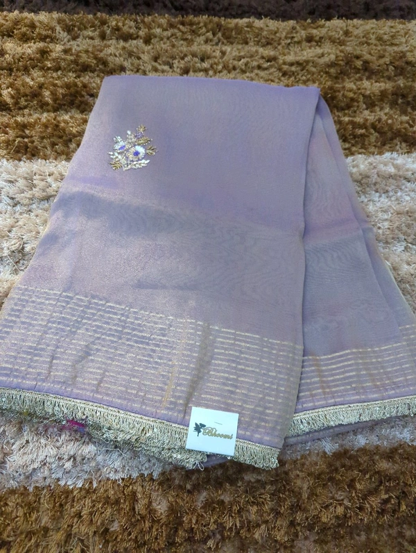 pure tissue muggam work - Blue Chalk