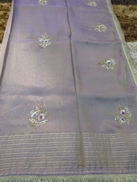 pure tissue muggam work - Blue Chalk