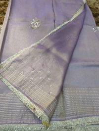 pure tissue muggam work - Blue Chalk