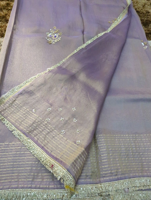 pure tissue muggam work - Blue Chalk