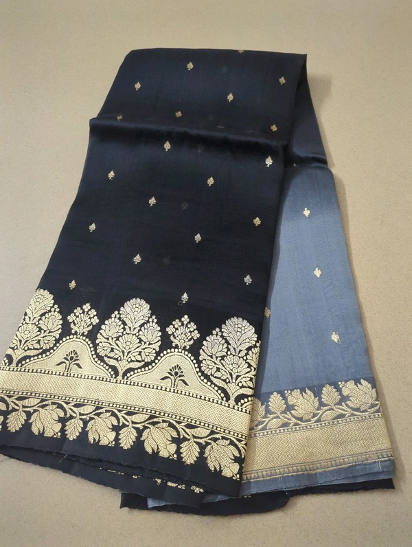 PURE HANDLOOM ORGANZA TISSUE - Black