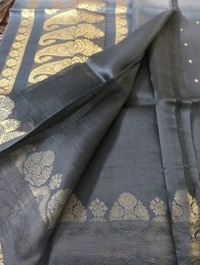 PURE HANDLOOM ORGANZA TISSUE - Black