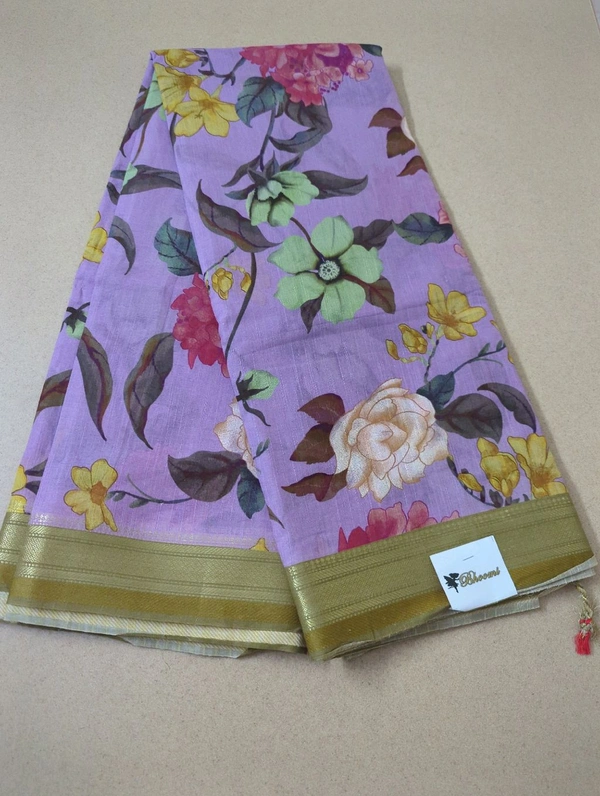 pure handloom khadi cotton - Wisteria
