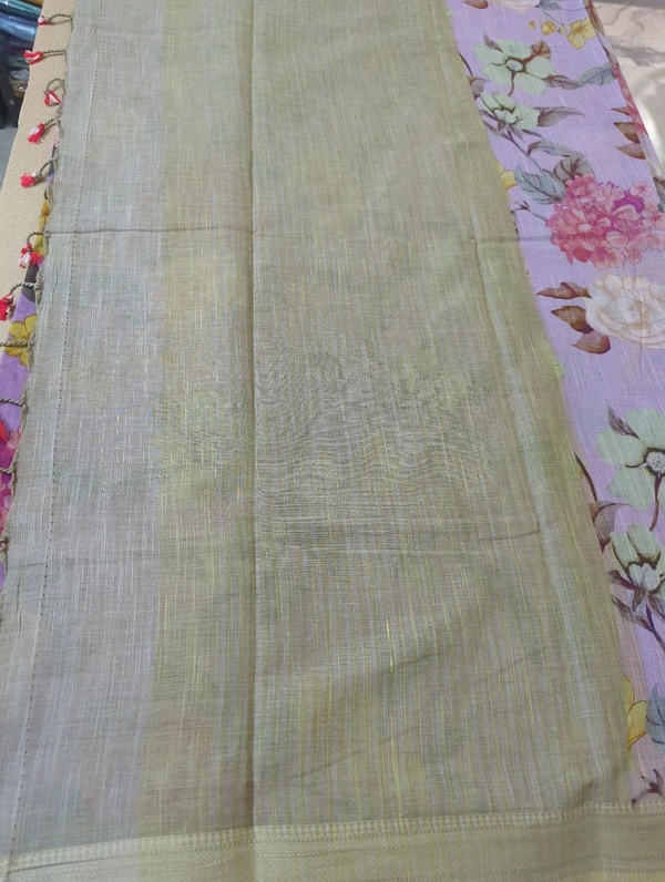 pure handloom khadi cotton - Wisteria