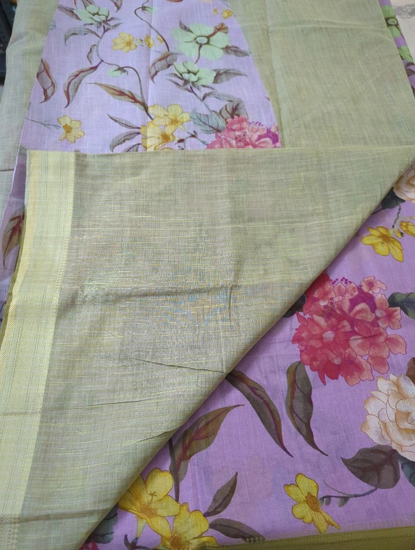 pure handloom khadi cotton - Wisteria