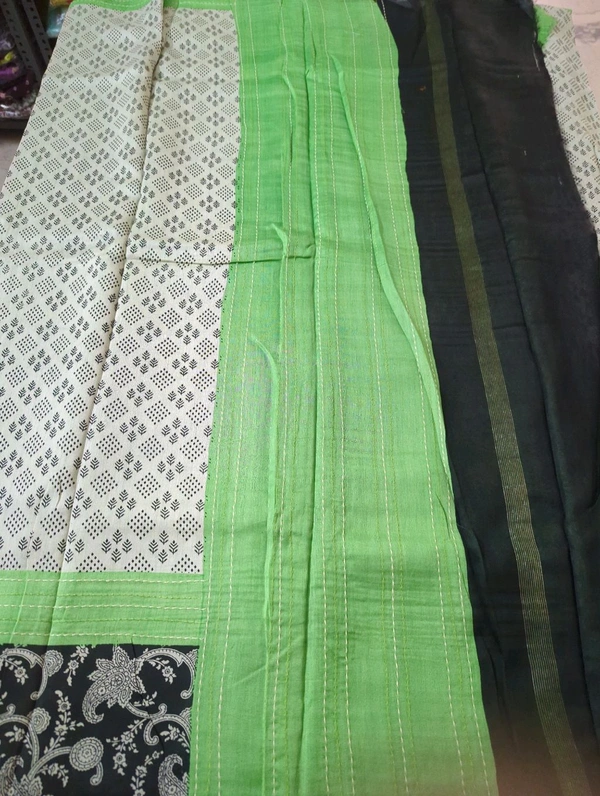 pure chanderi - Black