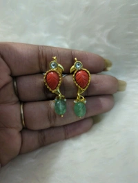 coral earring